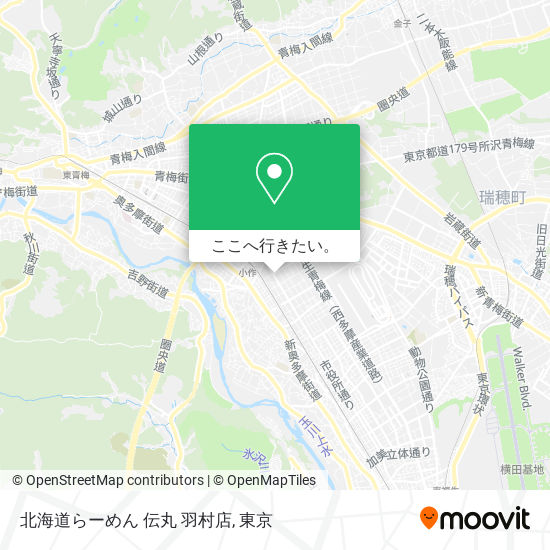 北海道らーめん 伝丸 羽村店地図