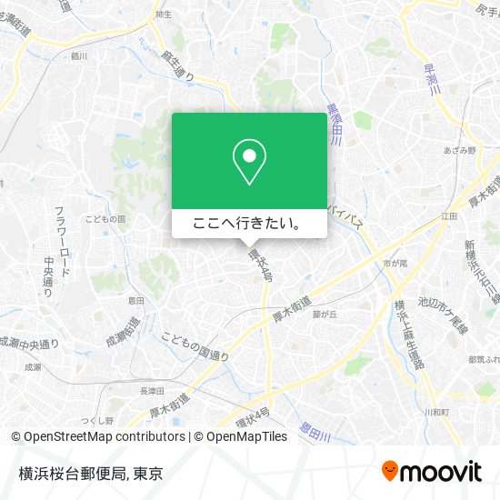 横浜桜台郵便局地図