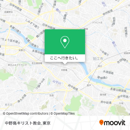 中野島キリスト教会地図