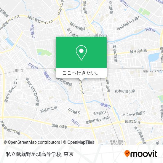 私立武蔵野星城高等学校地図
