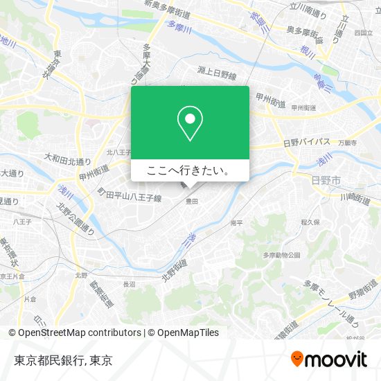東京都民銀行地図