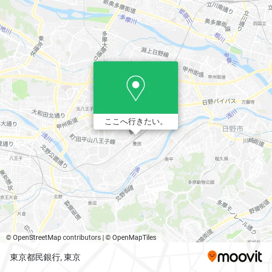 東京都民銀行地図
