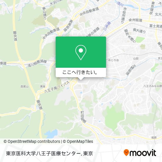 東京医科大学八王子医療センター地図