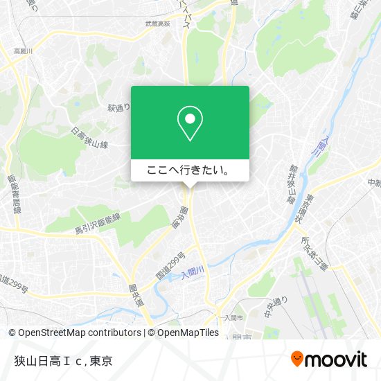 狭山日高Ｉｃ地図