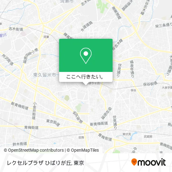 レクセルプラザ ひばりが丘地図