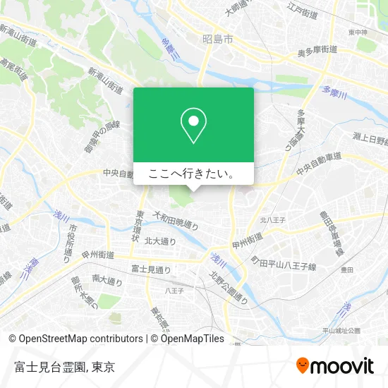富士見台霊園地図