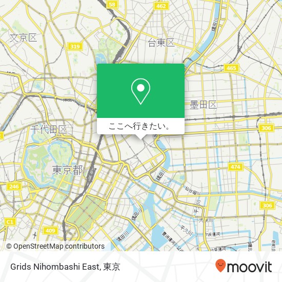 Grids Nihombashi East地図
