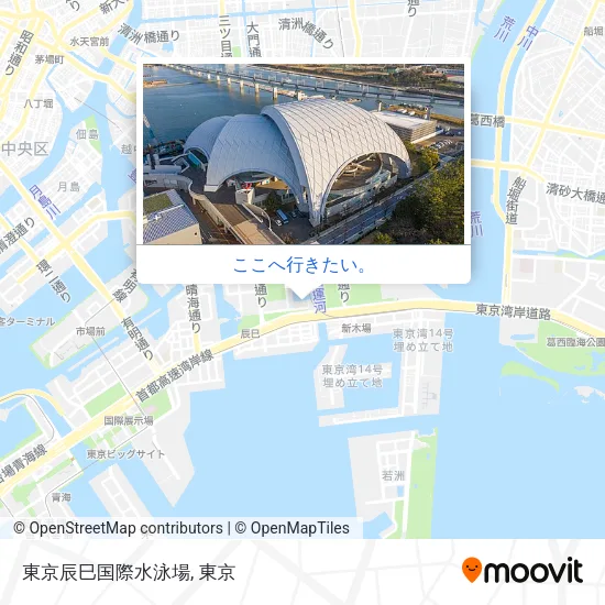 東京辰巳国際水泳場地図