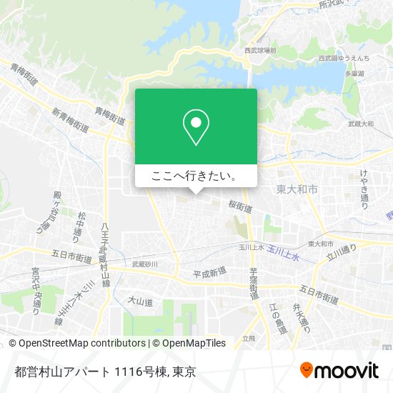 都営村山アパート 1116号棟地図