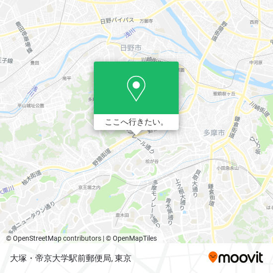 大塚・帝京大学駅前郵便局地図