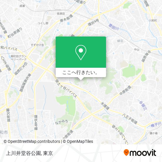 上川井堂谷公園地図