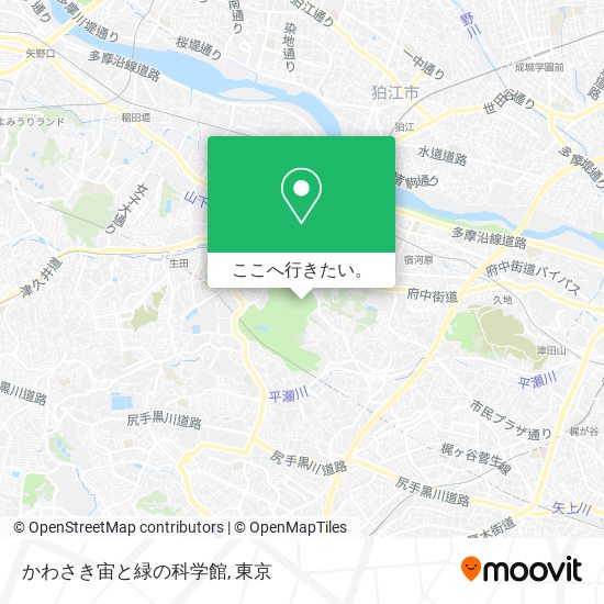 かわさき宙と緑の科学館地図