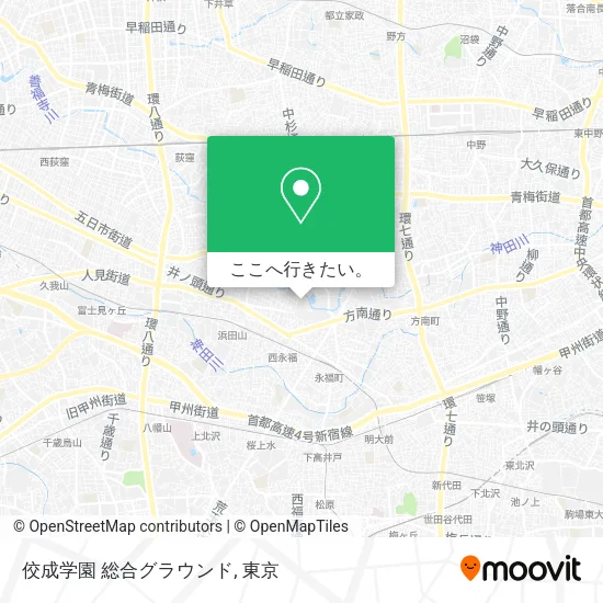 佼成学園 総合グラウンド地図