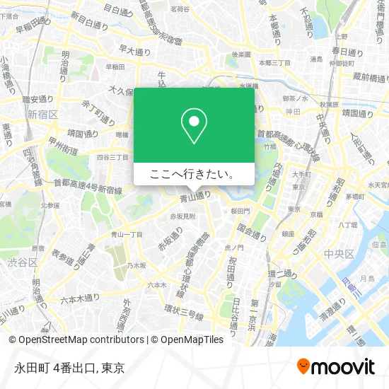 永田町 4番出口地図