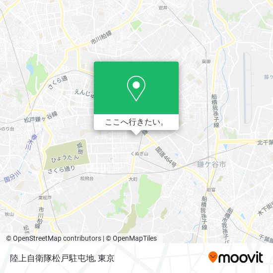 陸上自衛隊松戸駐屯地地図