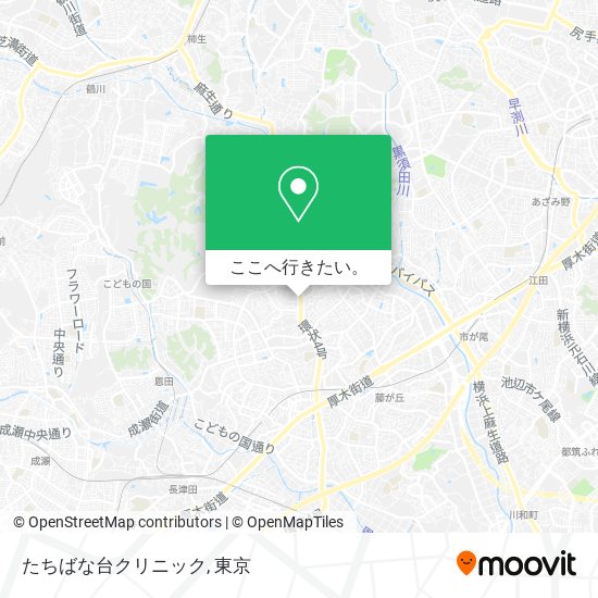 たちばな台クリニック地図