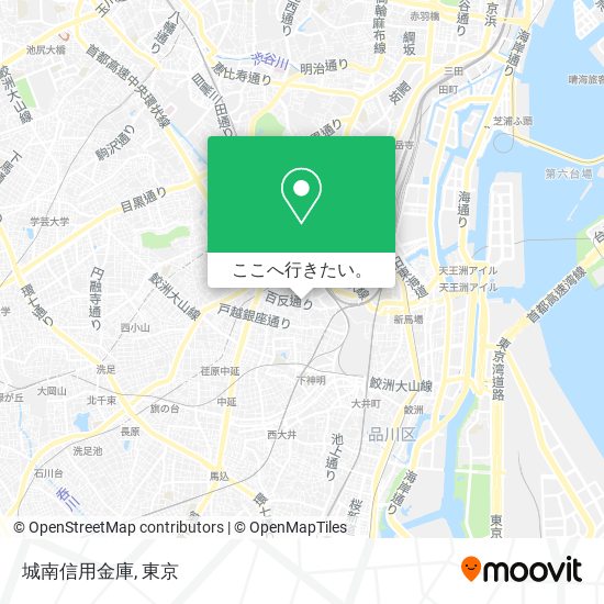 城南信用金庫地図