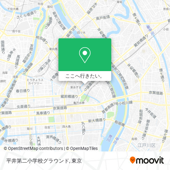平井第二小学校グラウンド地図