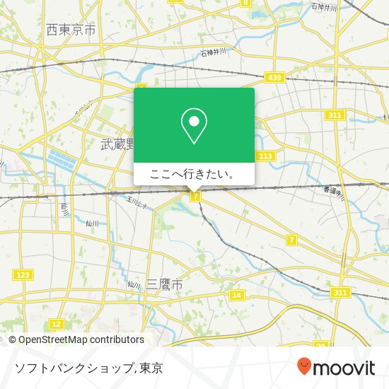 ソフトバンクショップ地図