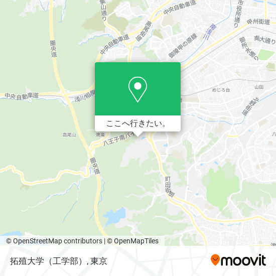 拓殖大学（工学部）地図