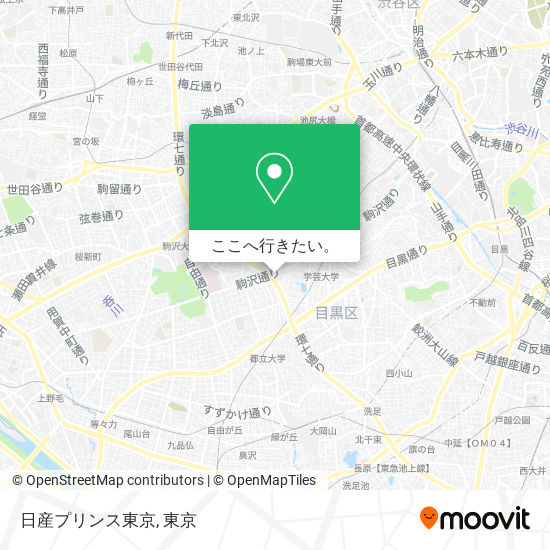 日産プリンス東京地図