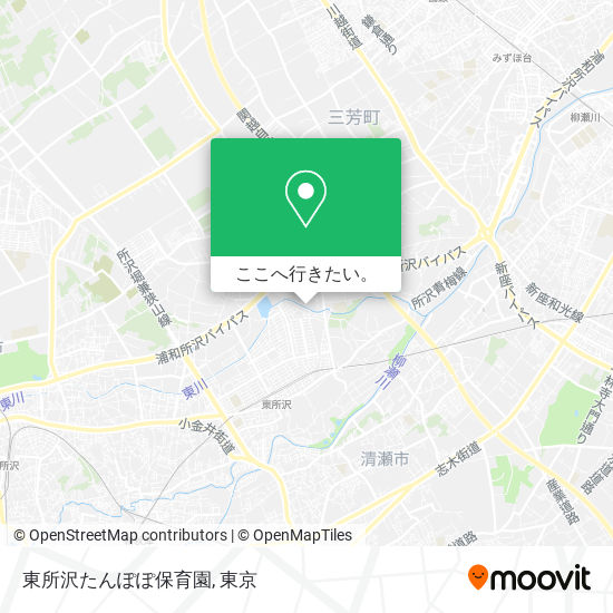 東所沢たんぽぽ保育園地図