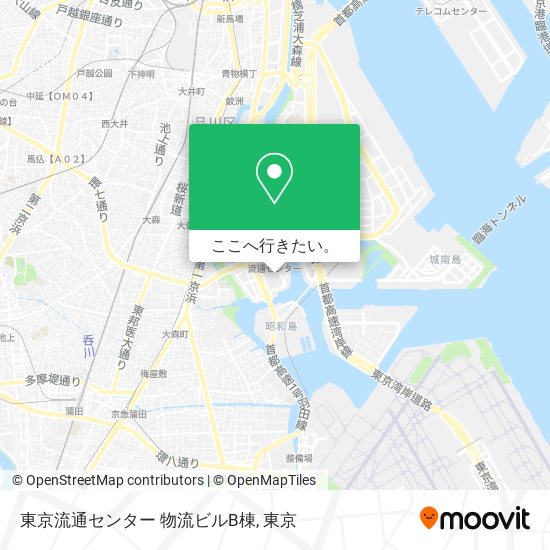 東京流通センター 物流ビルB棟地図