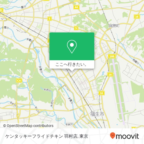 ケンタッキーフライドチキン 羽村店地図