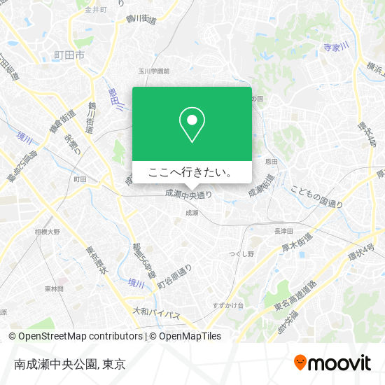 南成瀬中央公園地図