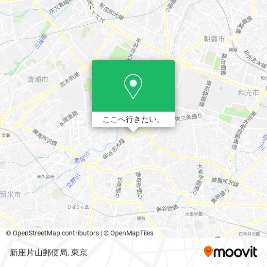 新座片山郵便局地図