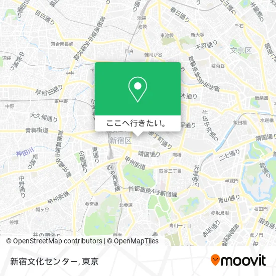 新宿文化センター地図