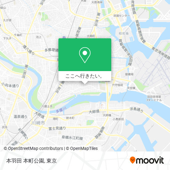 本羽田 本町公園地図