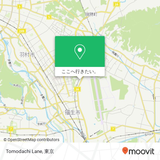 Tomodachi Lane地図