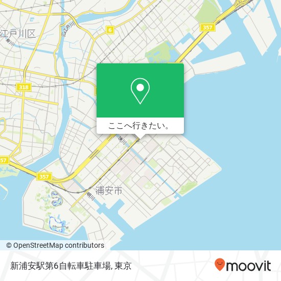 新浦安駅第6自転車駐車場地図