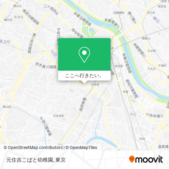 元住吉こばと幼稚園地図