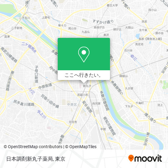 日本調剤新丸子薬局地図
