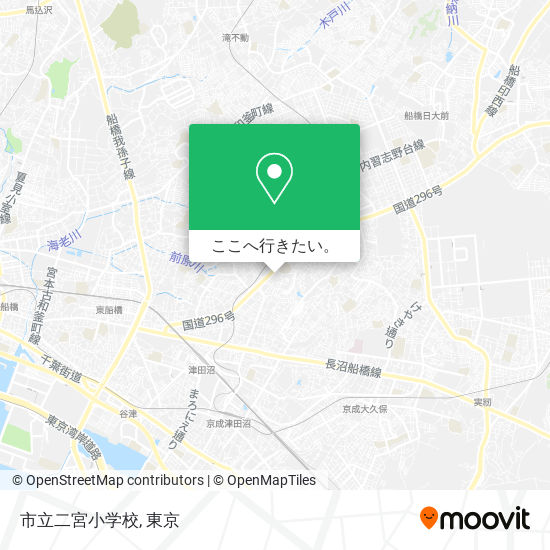 市立二宮小学校地図