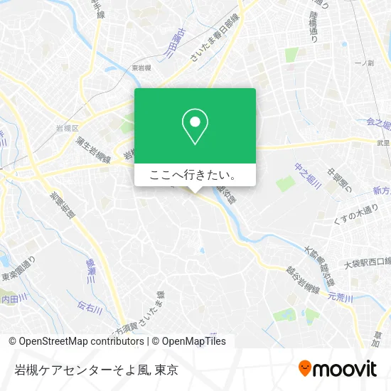岩槻ケアセンターそよ風地図