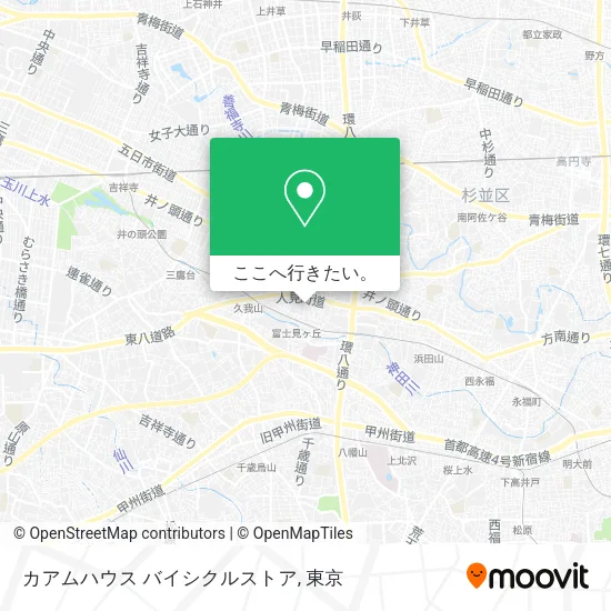 カアムハウス バイシクルストア地図