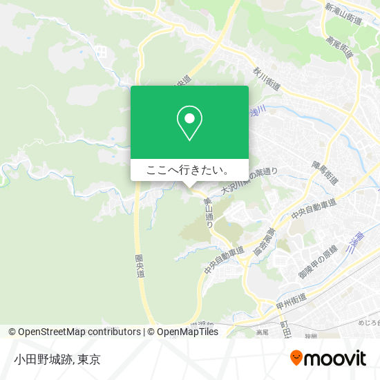 小田野城跡地図