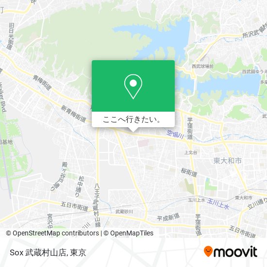 Sox 武蔵村山店地図