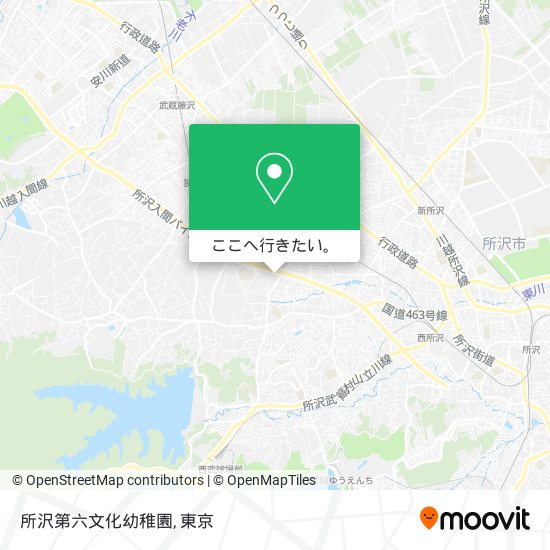 所沢第六文化幼稚園地図