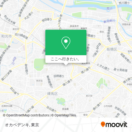 オカベデンキ地図