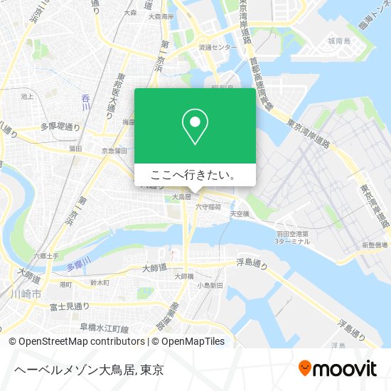 ヘーベルメゾン大鳥居地図