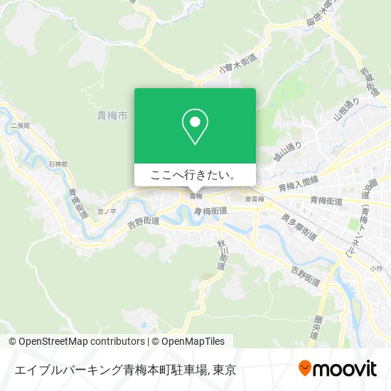 エイブルパーキング青梅本町駐車場地図