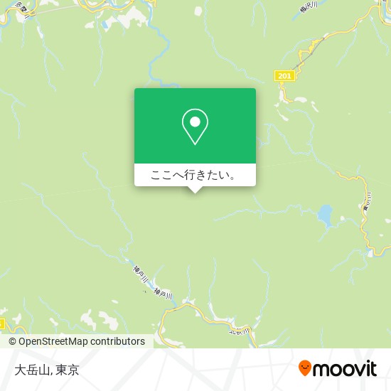 大岳山地図