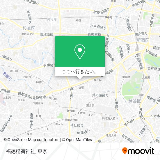 福徳稲荷神社地図