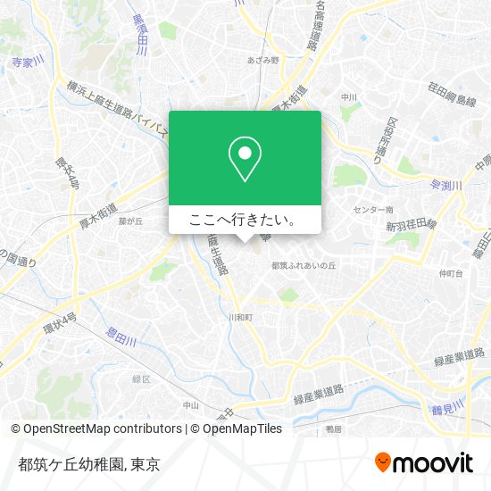 都筑ケ丘幼稚園地図