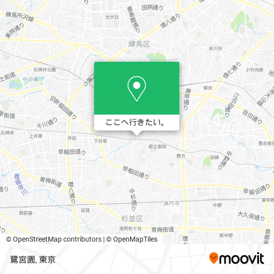 鷺宮園地図