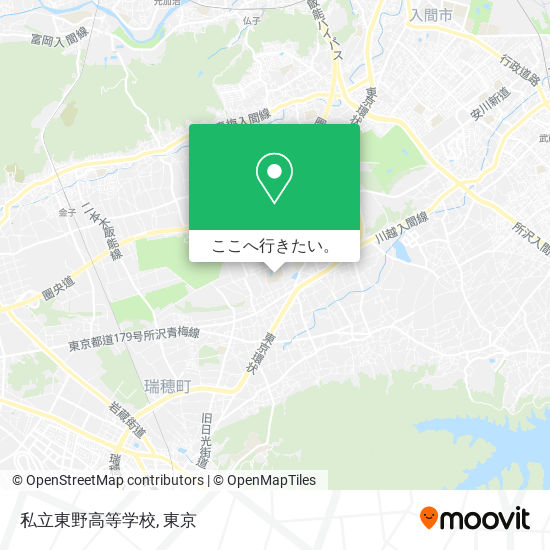 私立東野高等学校地図